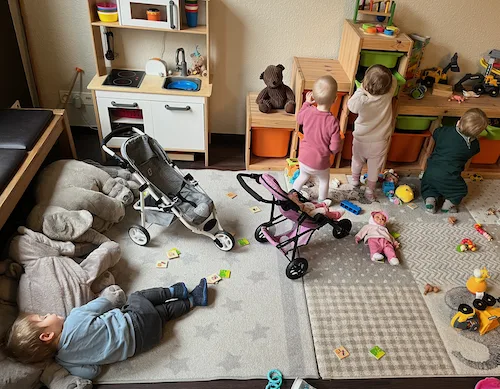 Ruhe und Spiel